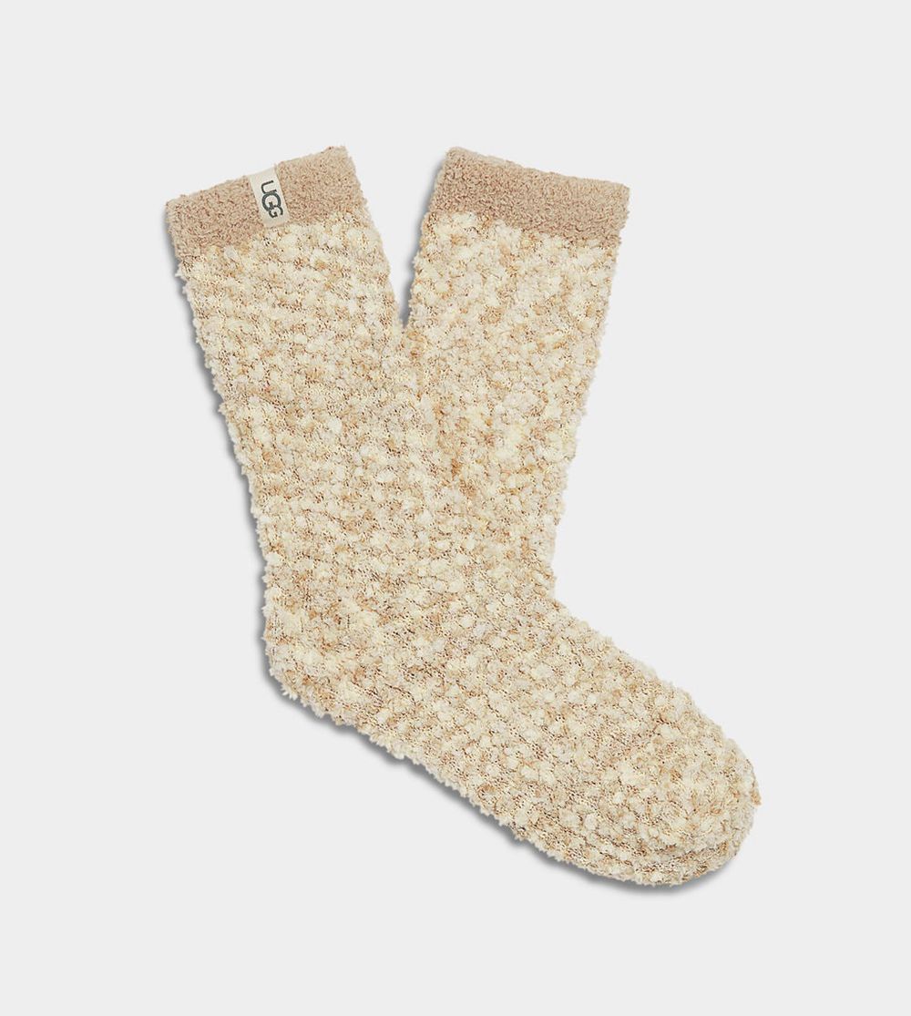 Ugg Sock Womens - Ugg Cozy Chenille White - 758HTFIQN